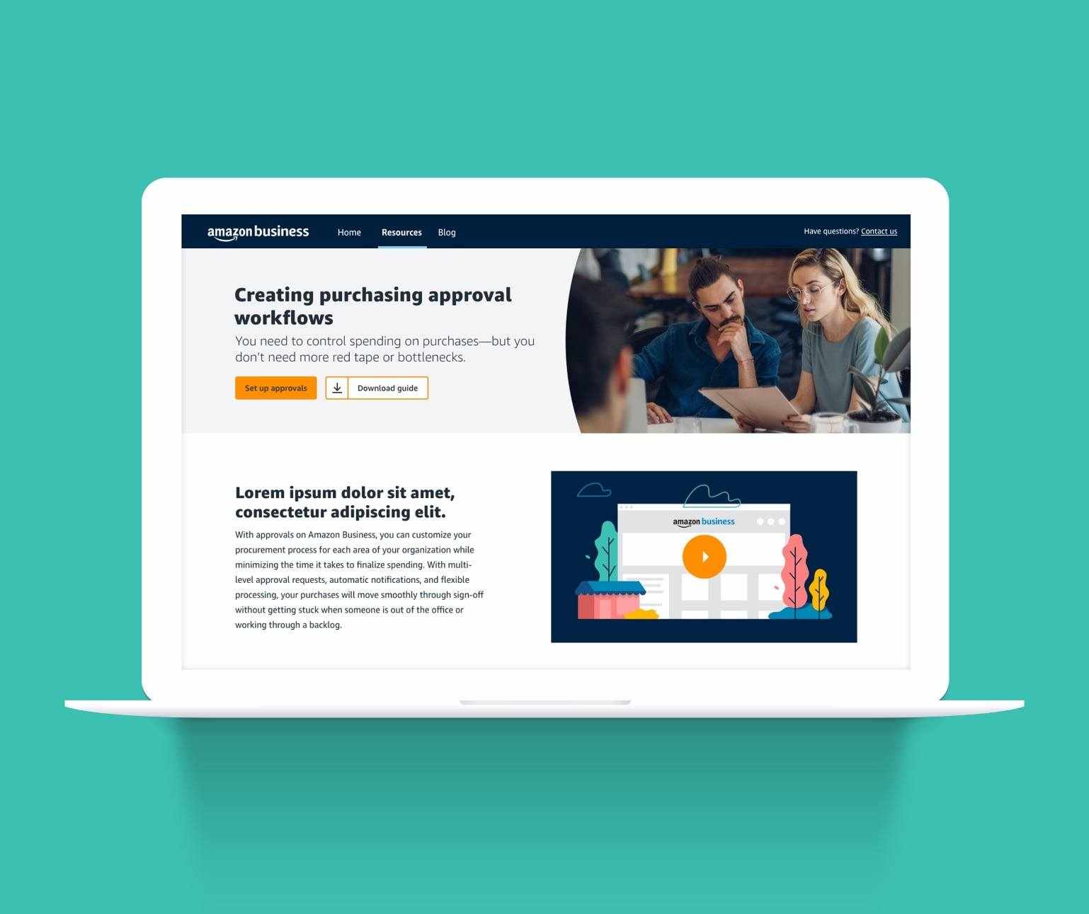 Amazon Business LEGO Landing Pages